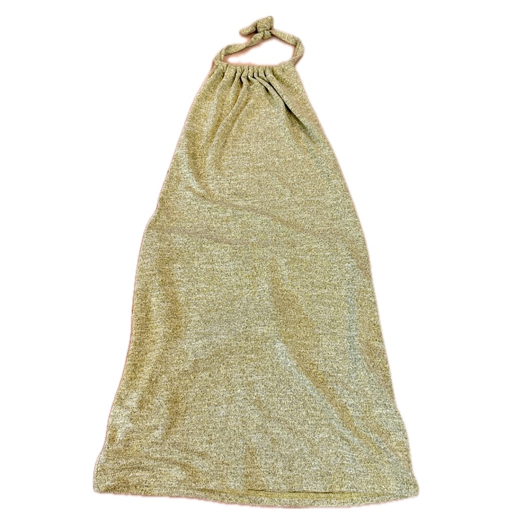 SHEIN short bodycon dress halter tie with low back small